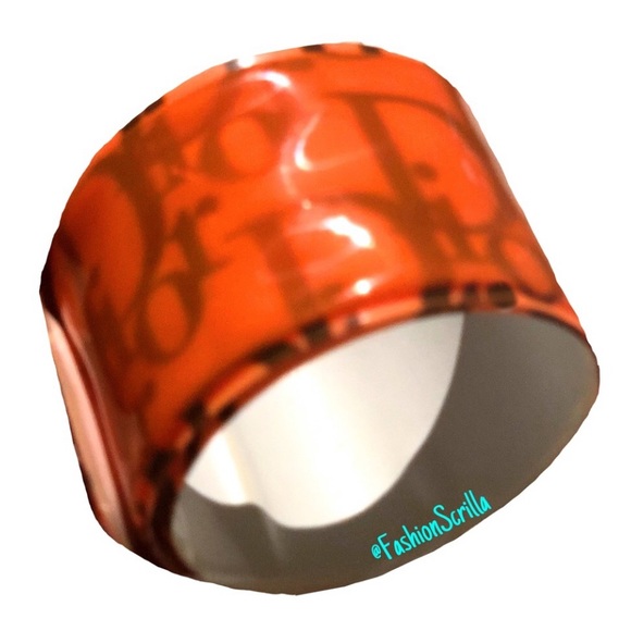 Vintage Dior Iridescent Trotter Monogram Logo Bracelet - Picture 10 of 10